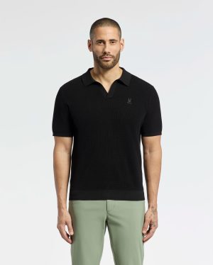 MENS LEETON KNIT POLO SHIRT - B6E562F200