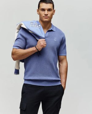 MENS LEETON KNIT POLO SHIRT - B6E562F200