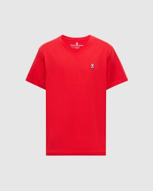 MENS CLASSIC V NECK TEE - B6U100CRPC