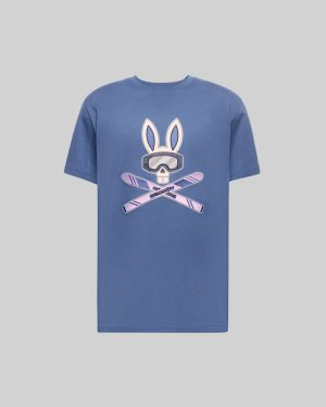 MENS BIG AND TALL INDIGO BUNNY GRAPHIC TEE - BT0200028