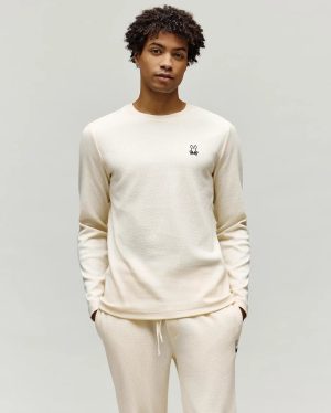 MENS NOE WAFFLE LOUNGE LONG SLEEVE TEE - MO1400026